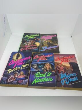 Christopher Pike Paperback Book Set - Neon Accent Covers